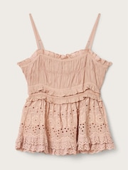 AllSaints Pink Camille Top - Image 6 of 6