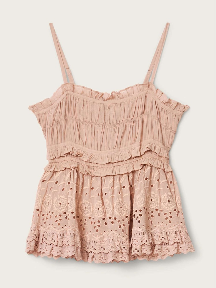 AllSaints Pink Camille Top - Image 6 of 6
