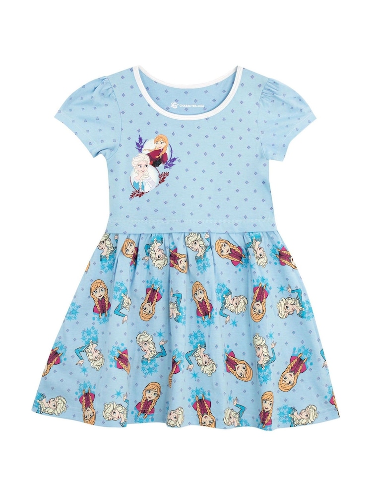 Character Blue Frozen Disney Girls Dress - Image 1 of 7