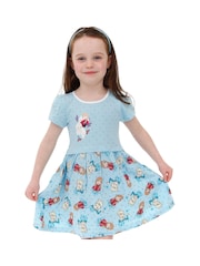 Character Blue Frozen Disney Girls Dress - Image 4 of 7