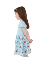 Character Blue Frozen Disney Girls Dress - Image 5 of 7