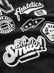Black Badges 100% Cotton Short Sleeve Varsity T-Shirt (3mths-7yrs) - Image 7 of 7