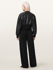 AllSaints Black Jett Pull On Trousers - Image 2 of 7
