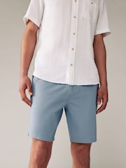 Khaki Green/Stone/Blue Straight Fit Stretch Chinos Shorts 3 Pack - Image 8 of 14