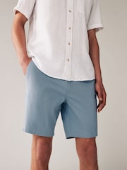 Khaki Green/Stone/Blue Straight Fit Stretch Chinos Shorts 3 Pack - Image 9 of 14