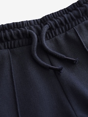 Navy Blue Pintuck 100% Cotton Joggers (3mths-7yrs) - Image 3 of 3