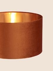 Searchlight Orange Josie Velvet Rose Gold Inner Easy Fit Shade 40cm - Image 3 of 3