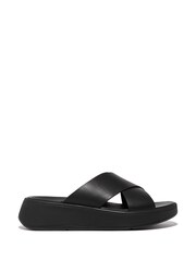FitFlop F-Mode Leather Flatform Sandals - Image 1 of 4