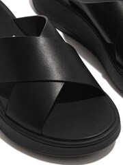 FitFlop F-Mode Leather Flatform Sandals - Image 4 of 4