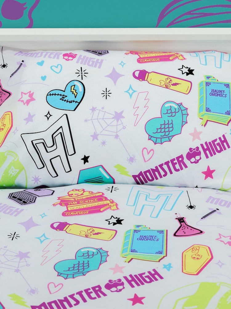 Monster High Purple Single Duvet Cover and Pillowcase Set - Image 4 of 4 Monster High Purple Single Duvet Cover and Pillowcase Set - Image 4 of 4