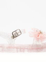 Lelli Kelly Pink Bow Jelly Sandals - Image 1 of 5