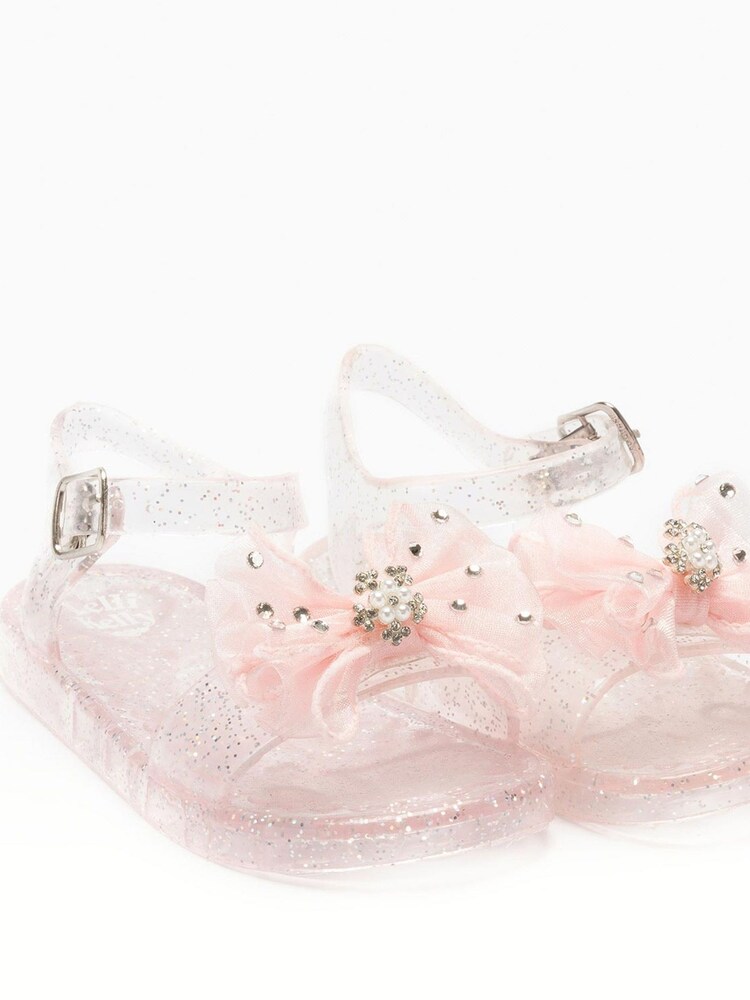 Lelli Kelly Pink Bow Jelly Sandals - Image 2 of 5