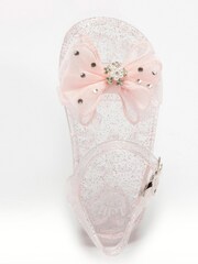 Lelli Kelly Pink Bow Jelly Sandals - Image 3 of 5