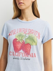 Asul - Free People Nova T-Shirt Graphic - Larawan 5 ng 9
