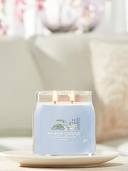 Yankee Candle Grey Signature Medium Jar Scented Candle A Calm Quiet Place - Image 1 of 3