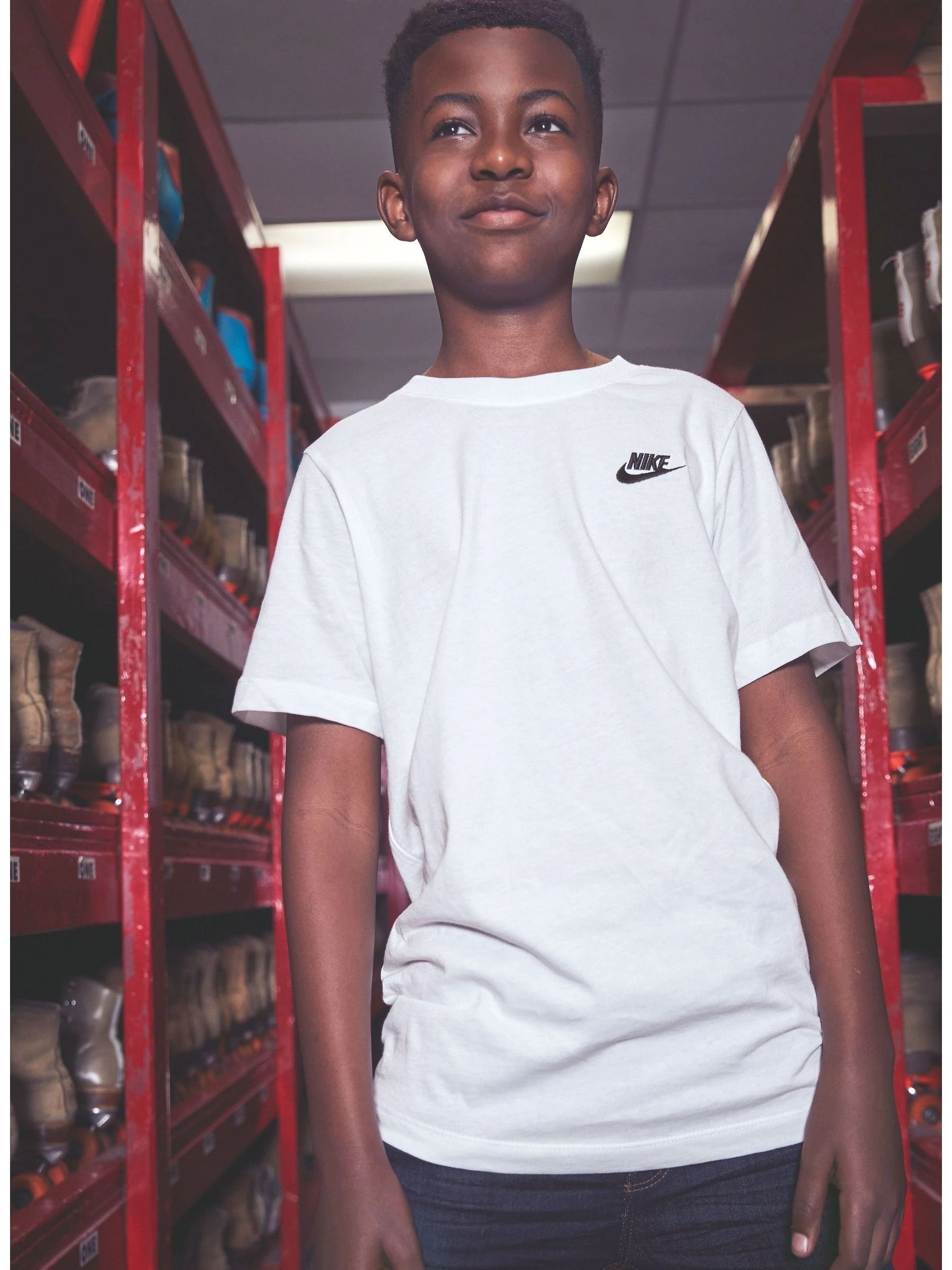 Buy Nike White 100 Cotton Futura T Shirt from Next Denmark