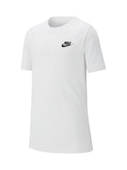 Bela - Bombažna majica s kratkimi rokavi Nike 100% Futura - Slika 3 iz 4