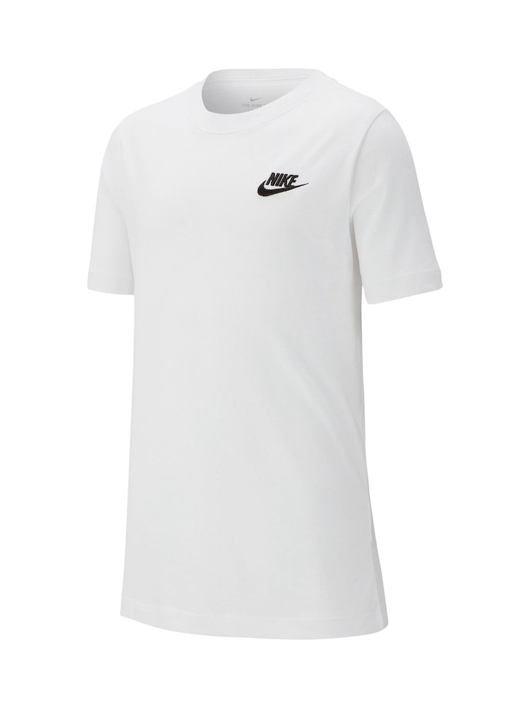 Nike White 100% Cotton Futura T-Shirt - Image 3 of 4