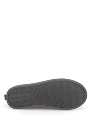Totes Grey Suede Mule Slippers with Borg Lining - Image 5 of 5