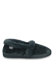Totes Green Sparkle Full Back Slippers - Image 2 of 5