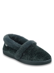 Totes Green Sparkle Full Back Slippers - Image 3 of 5