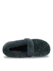 Totes Green Sparkle Full Back Slippers - Image 4 of 5