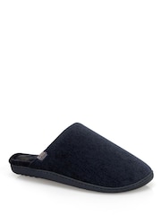 Totes Blue Soft Cord Mule Slippers - Image 3 of 5