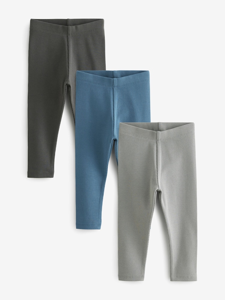 Blau/Anthrazit - Leggings im 3er-Pack (3 M.–7 J.) - Bild 1 von 6 Blau/Anthrazit - Leggings im 3er-Pack (3 M.–7 J.) - Bild 1 von 6