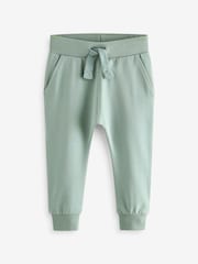 Mineral Green/Ecru Cream/Grey Joggers 5 Pack (3mths-7yrs) - Image 5 of 8