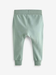 Mineral Green/Ecru Cream/Grey Joggers 5 Pack (3mths-7yrs) - Image 7 of 8