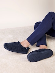 Totes Blue Borg Full Back Slippers with Toggle - Image 1 of 5