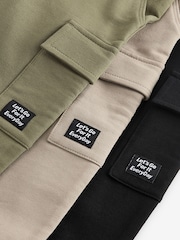 Verde cáqui/cinza/preto - Pacote 3 Super Skinny Utility Joggers (3meses a7anos) - Imagem 6 de 6