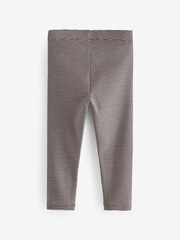 Rust Brown/Sage Green Stripe - Gerippte Leggings mit Allover-Print, 3-er Pack (3Monate–7Jahre) - Bild 2 von 3