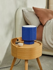 MADE.COM Blue Small Reva Table Lamp - Image 1 of 6