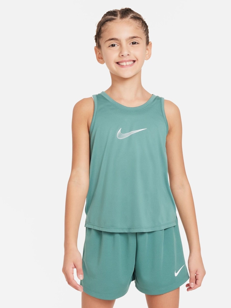 Nike Green Dri-FIT Performance One Vest Top - Image 1 of 5