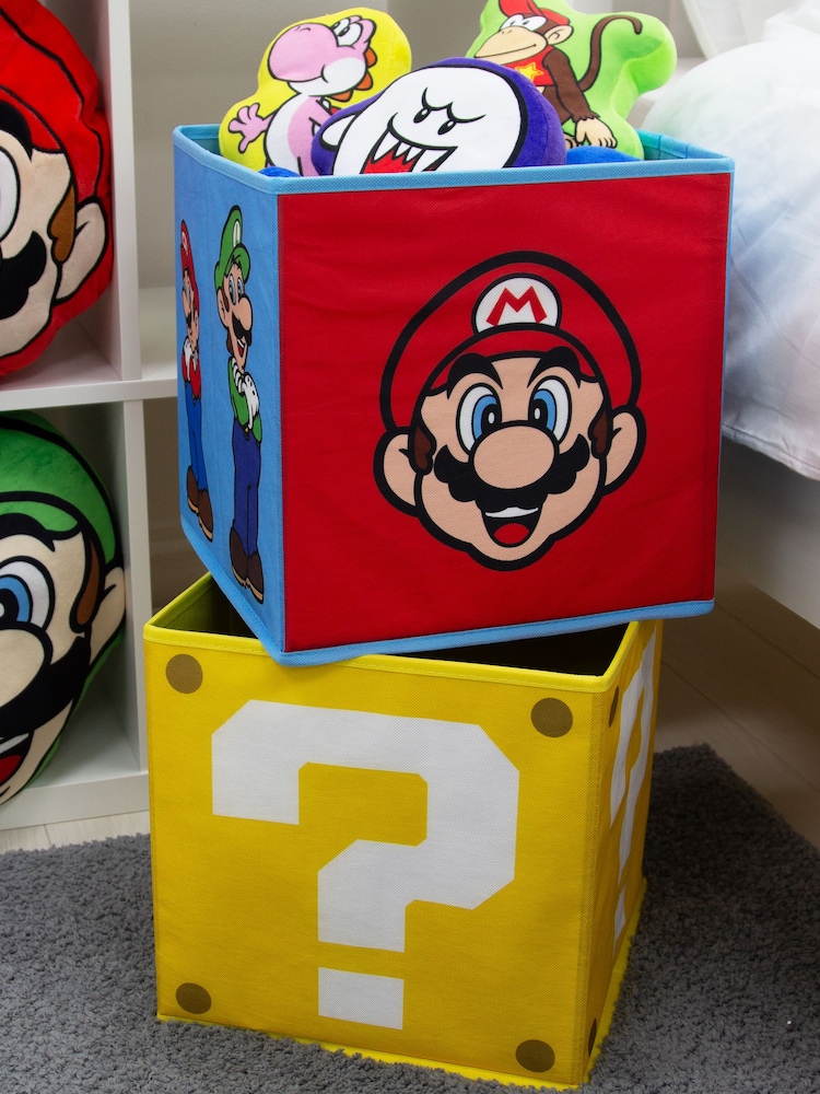 Nintendo 2 Pack Yellow Storage Boxes - Image 1 of 3