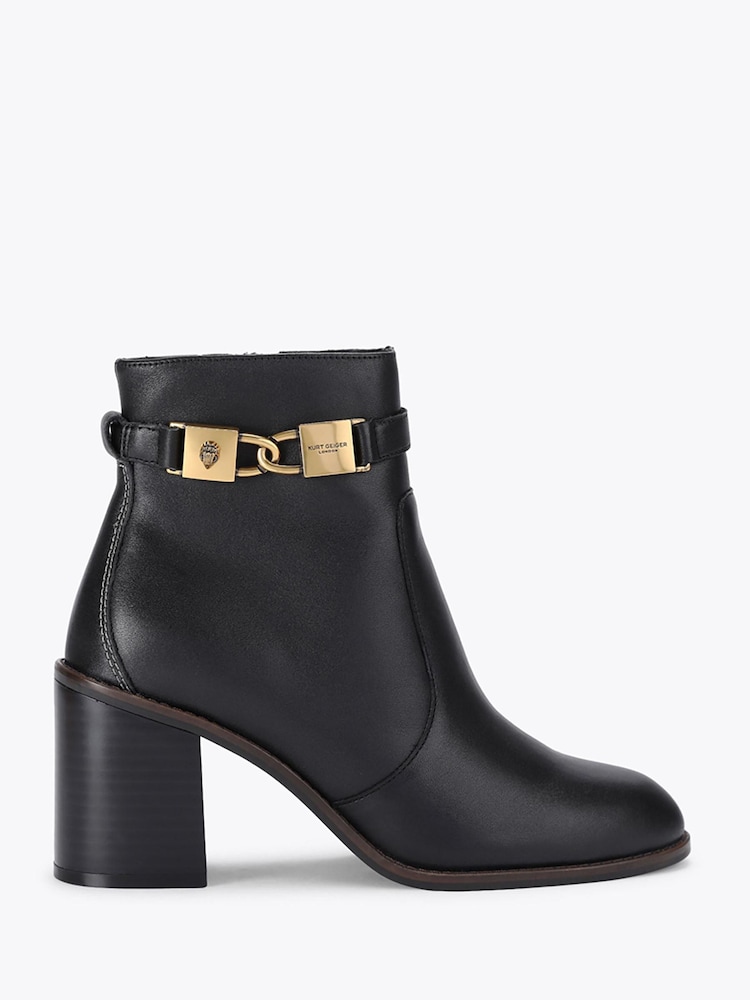 Kurt Geiger London Black Kingsley Block Ankle Boots - Image 2 of 5 Kurt Geiger London Black Kingsley Block Ankle Boots - Image 2 of 5