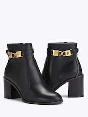Kurt Geiger London Black Kingsley Block Ankle Boots - Image 3 of 5