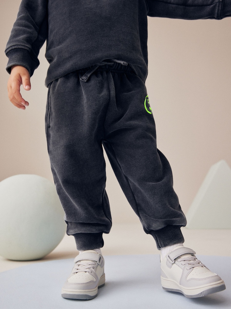 Charcoal Grey/Green Acid Wash Sweatshirt and Jogger Set (3mths-7yrs) - Image 4 of 4 Charcoal Grey/Green Acid Wash Sweatshirt and Jogger Set (3mths-7yrs) - Image 4 of 4