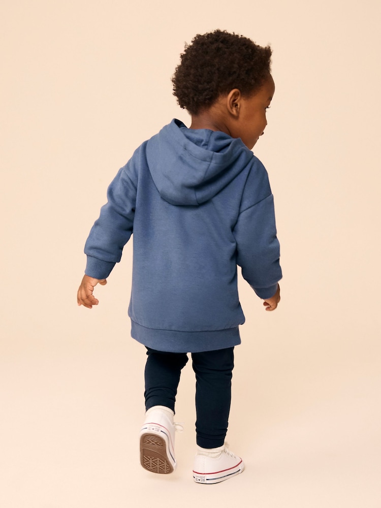 Blue Tiger Bumbag 100% Cotton Hoodie and Leggings Set (3mths-7yrs) - Image 2 of 8
