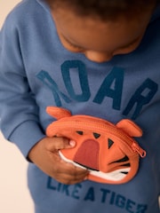 Blue Tiger Bumbag 100% Cotton Hoodie and Leggings Set (3mths-7yrs) - Image 3 of 8