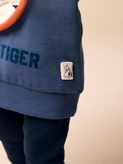 Blue Tiger Bumbag 100% Cotton Hoodie and Leggings Set (3mths-7yrs) - Image 4 of 8