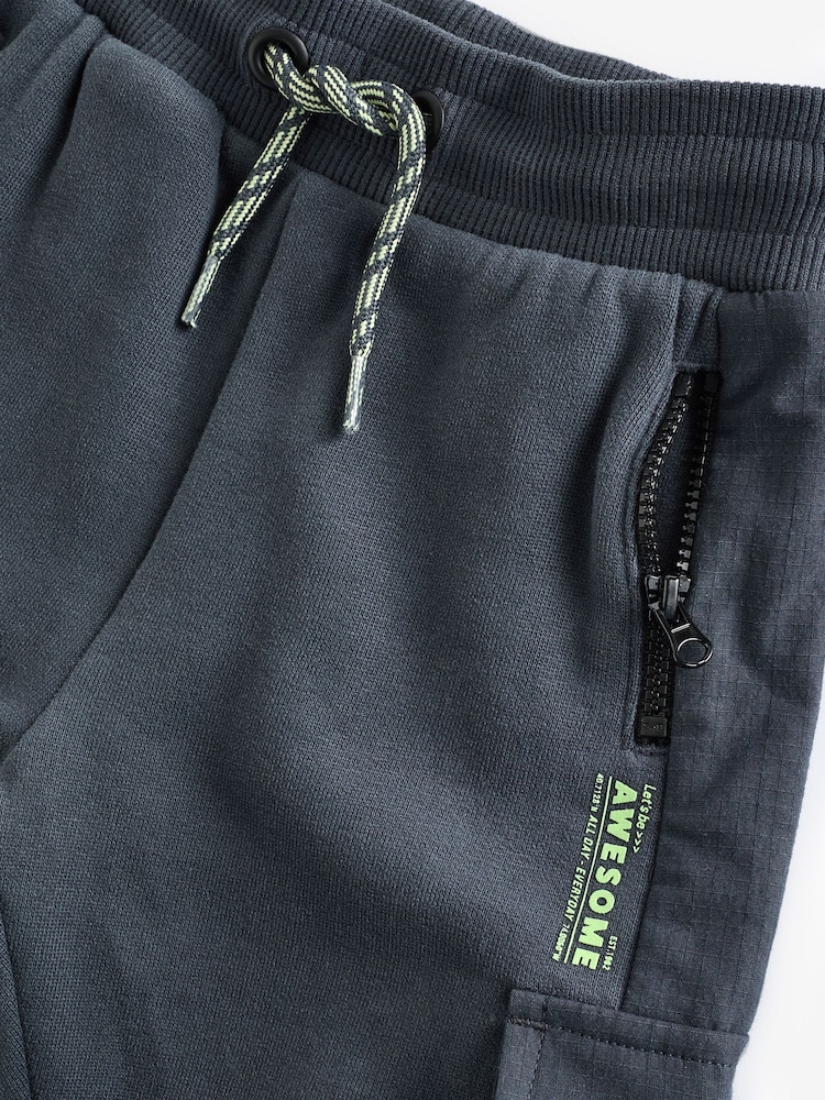 Charcoal Grey Utility Sweatshirt and Joggers Set (3mths-7yrs) - Image 6 of 6