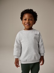 Khaki/Grey Utility Sweatshirt and Super Skinny Joggers Set (3mths-7yrs) - Image 4 of 9