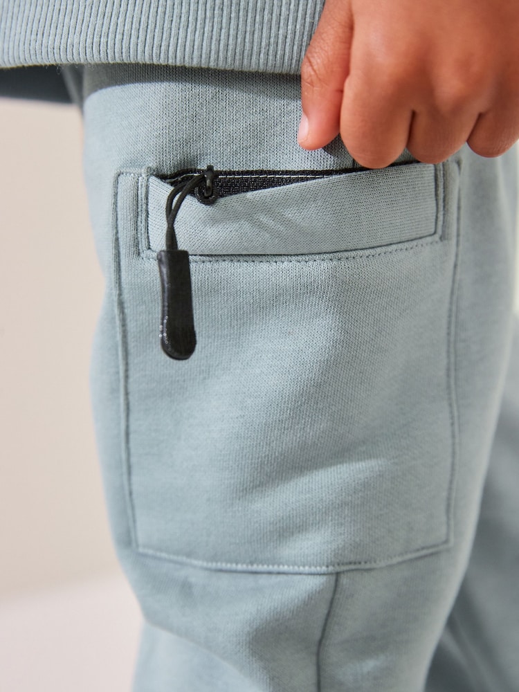 Mineral Blue Utility Hoodie and Joggers Set (3mths-7yrs) - Image 6 of 6