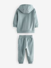 Mineral Blue Utility Hoodie and Joggers Set (3mths-7yrs) - Image 8 of 10
