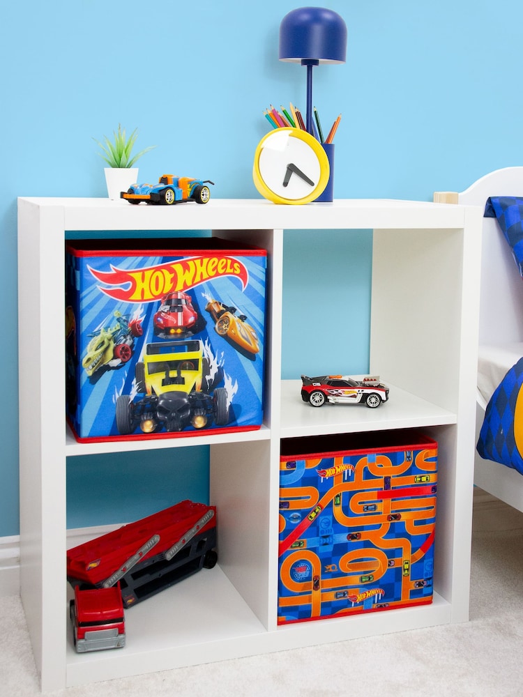 Hot Wheels 2 Pack Blue Storage Boxes - Image 2 of 5 Hot Wheels 2 Pack Blue Storage Boxes - Image 2 of 5