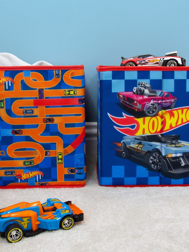Hot Wheels 2 Pack Blue Storage Boxes - Image 5 of 5 Hot Wheels 2 Pack Blue Storage Boxes - Image 5 of 5