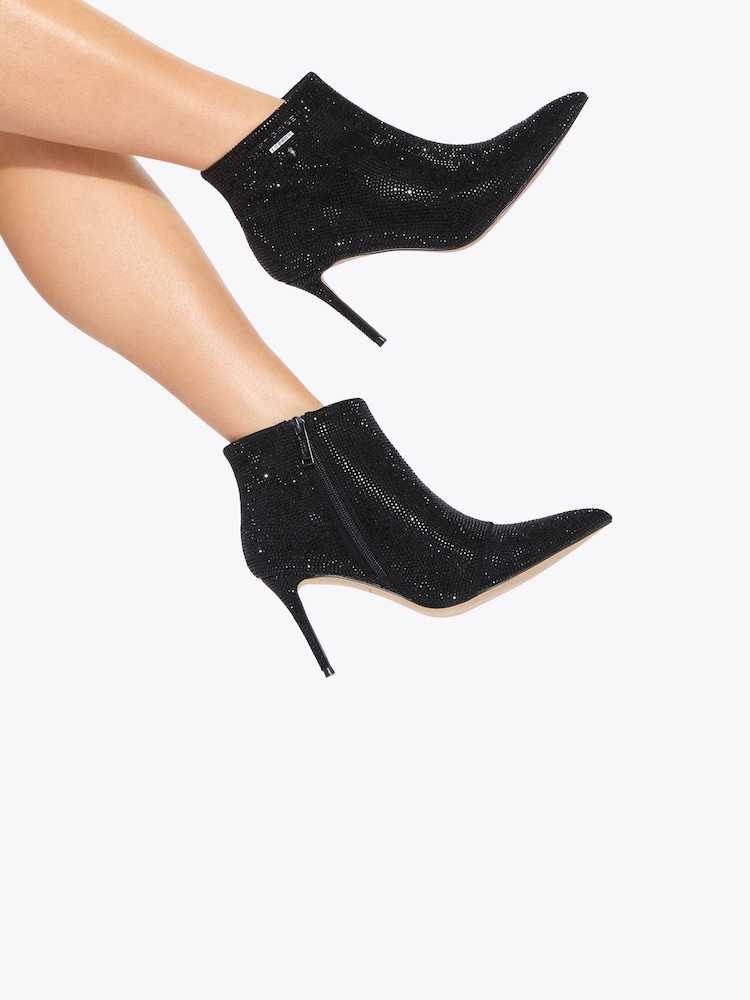 Kurt Geiger London Black Stiletto Ankle Boots - Image 2 of 5