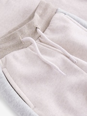 Grey/Ecru Cream Colourblock Hoodie and Joggers Set (3mths-7yrs) - Image 10 of 10